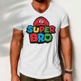 Super Bro Funny Brother Video Gaming Lover Gift Birthday Holiday By Mesa Cute Men V-Neck Tshirt