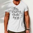 The Party Starts Here Men V-Neck Tshirt