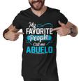 Abuelo Grandpa Gift My Favorite People Call Me Abuelo V2 Men V-Neck Tshirt