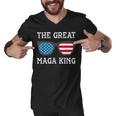 Anti Joe Biden Ultra Maga The Return Of The Great Maga King V3 Men V-Neck Tshirt