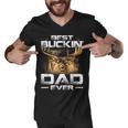 Best Buckin Dad Ever Deer Hunting Bucking Father Men V-Neck Tshirt