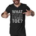 Dad Joke Novelty Tee The One About A Guy With A Rubber Toe Men V-Neck Tshirt Dad Joke Novelty Tee The One About A Guy With A Rubber Toe Men V-Neck Tshirt
