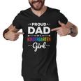 Dad Of A Kindergarten Girl Gift Men V-Neck Tshirt