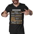 Dickson Name Gift Dickson Born To Rule Men V-Neck Tshirt