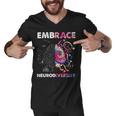 Embrace Neurodiversity Funny V4 Men V-Neck Tshirt