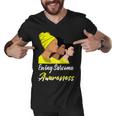 Ewings Sarcoma Awareness Yellow Women Ewings Sarcoma Ewings Sarcoma Awareness Men V-Neck Tshirt