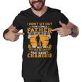 Father Grandpa Mens I Didnt Set Out To Be A Single Father To Be The Best Dad73 Family Dad Men V-Neck Tshirt