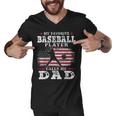 Favorite Baseball Player Calls Me Dad V2 Men V-Neck Tshirt