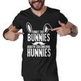 Forget The Bunnies Im Chasing Hunnies Funny Men V-Neck Tshirt