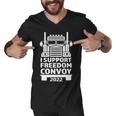 Freedom Convoy 2022 In Support Of Truckers Mandate Freedom Men V-Neck Tshirt