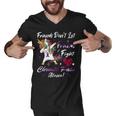 Friends Dont Let Friends Fight Chronic Pain Alone Unicorn Purple Ribbon Chronic Pain Support Chronic Pain Awareness Men V-Neck Tshirt