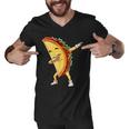 Funny Dabbing Taco Cinco De May Mexican Food Men V-Neck Tshirt