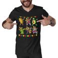 Funny Dabbing Taco Cinco De May Mexican Food V6 Men V-Neck Tshirt