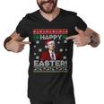 Funny Joe Biden Happy Easter Ugly Christmas Men V-Neck Tshirt