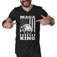 Funny Maga King Trump Supporter Gift Maga King Men V-Neck Tshirt