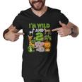 Im Wild And 2 Zoo Theme Birthday Safari Jungle Men V-Neck Tshirt