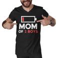 Mom Of 2 Boys Shirt From Son Mothers Day Birthday Women Active 154 Trending Shirt Men V-Neck Tshirt