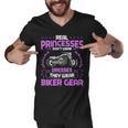 Motorcycle Real Princesses Wear Biker 483 Shirt Men V-Neck Tshirt