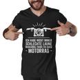 Motorcycle Saying Funny Motorbiker 476 Shirt Men V-Neck Tshirt