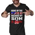 My Son Is Brave Home Of The Free Proud 716 Shirt Men V-Neck Tshirt