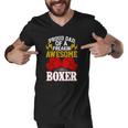 Proud Dad Of A Freakin Awesome Boxer For Boxing Dads Men V-Neck Tshirt