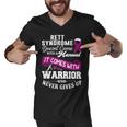 Rett Syndrome Doesnt Come With A Manual It Comes With A Warrior Who Never Gives Up Purple Ribbon Rett Syndrome Rett Syndrome Awareness Men V-Neck Tshirt