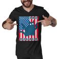 Ultra Maga Madafakas Cat American Flag Men V-Neck Tshirt