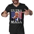 Ultra Maga Ultra Maga Funny Ultra Maga 2024 Ultra Maga And Proud Of Itultra Maga Proud Men V-Neck Tshirt