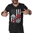 Vintage American Flag Piston Funny Muscle Car Mechanic 558 Trending Shirt Men V-Neck Tshirt