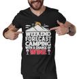 Weekend Forcast Wine Lover Outdoor 26 Shirt Men V-Neck Tshirt