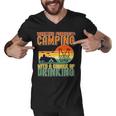 Weekend Forecast Camping With A Chance 19 Shirt Men V-Neck Tshirt