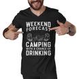 Weekend Forecast Camping With A Chance 22 Shirt Men V-Neck Tshirt