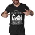 Weekend Forecast Camping With A Good 17 Shirt Men V-Neck Tshirt