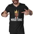 Womens Maga King Shirt The Great Maga King Trump Ultra Maga Men V-Neck Tshirt