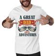 A Great Dad Make The Great Adventures Men V-Neck Tshirt