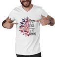 America The Home Of Free Because Of The Brave Plus Size Men V-Neck Tshirt