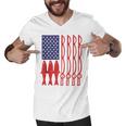 American Flag Fishing 4Th Of July Patriotic Dad Gift Angler V2 Men V-Neck Tshirt