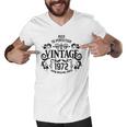 Copy Of 50Th Birthday Born 1972 Vintage Men V-Neck Tshirt