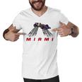 F 1 Miami Gp Aqua Men V-Neck Tshirt