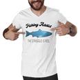 Fishing Lovers Fishing Addict The Struggle Is Reel Men V-Neck Tshirt