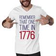 Fourth Of July Remember 1776 Funny 743 Shirt Men V-Neck Tshirt