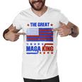 Funny The Return Of The Ultra Maga King Flag Gift Men V-Neck Tshirt