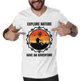 Go Explore Nature Have An Adventure Gift For Wilderness Camping Hiking Lovers Travel In The Wild Gift For Holidays Men V-Neck Tshirt