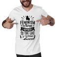 Happy Feminist Men V-Neck Tshirt