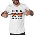 Hola Beaches Funny V2 Men V-Neck Tshirt