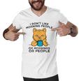 I Dont Like Morning People Or Mornings Or People V2 Men V-Neck Tshirt