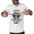 I Really Like Freezing Cold Penguin Ok Men V-Neck Tshirt