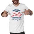 Official Happy 4Th Of July Independence Day Men V-Neck Tshirt