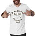 Premium If You Love Me Read Me A Book - Books Lovers Men V-Neck Tshirt