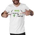 Texas Calling Me I Must Go - Idea Men V-Neck Tshirt